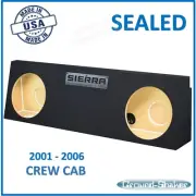 GMC Sierra Crew Cab 2001-2006 Dual Sealed Sub Box Subwoofer Enclosure