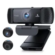 NexiGo 1080P 60FPS Webcam with Software Control and Microphone, AutoFocus, w/...