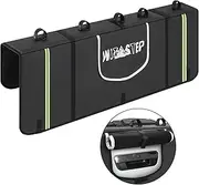 Tailgate Pad for Mountain Bike, Upgrade Truck Tailgate Bike Pad with Reflective Strips & Tool Pockets, Heavy Duty MTB Tailgate Pad Pickup Tailgate Cover for 5 Bikes