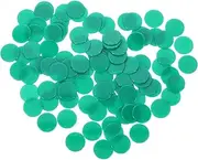 Toyvian 100pcs Bingo Chips Counting Markers for Games Smooth Surface for Comfortable Handling for Counting Sorting Activities