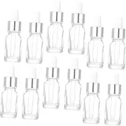 ARTSEWPLY 12Pcs Leakproof Glass Dropper Bottles Light Essential Oil Vials for Travel for Aromatherapy Perfumes and DIY Blends with Ring Top
