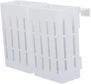 2pcs Aquarium Plant Stand Water Plant Container Water Plant Cups Floating Plant Pot Hanging Plant Cup Aquarium Plant pots Plant Holder for Aquarium Plastic White Bracket with Hole