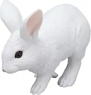 Bunny Sitting Real Life Ornament, Bunnies Lawn Ornament Figurine Statue Ornament Frost Resistant Garden Rabbit Ornaments Fairy Garden Accessories