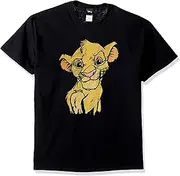 [Disney] Men's Lion King Simba Sketch Crown Prince Graphic