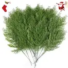 10pcs Handcraft Christmas Pine Branches Cypress Sprigs Branches Xmas Home Decor