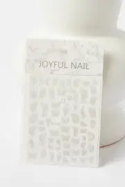 Silver Butterfly Pattern Nail Art Sticker Decals