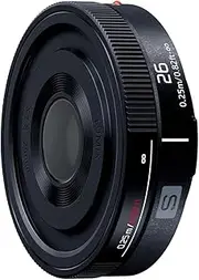 Panasonic S-R26 Monofocal Lens Full Size Mirrorless SLR for L-Mount Systems Lumix Lumix S 26mm F8 Black