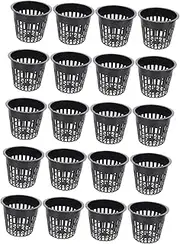 ANDRESLAD Breathable Mesh Hydroponic Plant Baskets 20 Pack Root Control Basins for Unsoiled Plants Hydroponic Cultivation