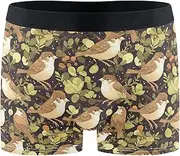 [FRODOTGV] Sparrow Birds Men Boxer Brief Shorts Running Underwear for Men Underware Interiores Para Hombres