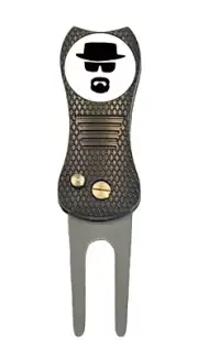Breaking Bad Heisenberg Golf Ball Marker + Premium Switchblade Divot Tool