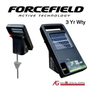 Forcefield 1.6km Solar Electric Fence Energiser Charger with Stand - Earth Rod