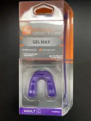 Shock Doctor Gel Max Convertible Strap Strapless ADULT Purple Mouth Guard