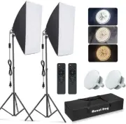 Softbox Photography Lighting Kit 85W LED Bulbs Photoshoot Studio Light System