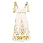 [Farm Rio] Farm Rio Botanical Beauty Midi Dress XS PINK