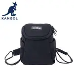 KANGOL 英國袋鼠 側背包 斜背包 63251711 黑色 中黃 淺藍