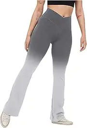[Generic] Yoga Pants for Women High Waisted Running Sweatpants Sexy Buttery Soft Yoga Pants, Grey, Small