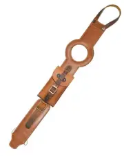 Leather Motorcycle Tank Strap for RE Interceptor/GT 650 (Vintage Tan, Tank Strap