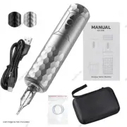 Cordless Tattoo Machine Gun Kit Pen Style Wireless Motor, No Cartridge Needles