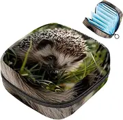Period Bag,Sanitary Napkin Storage Bag,Daisy Animal Grass,Tampon Bag for Purse