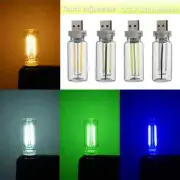 Car 5V Night Light LED Filament Lamp Portable Lighting Plug Play USB Lamp