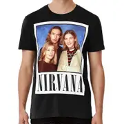 Nirvana band t-shirt retro albums L