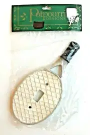 Potpourri Designs Tennis Racket Light Switch Plate Cover NEW NIB Unused