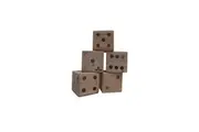 Wooden Dice Set 9cm Diameter With Scorecard Book