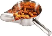 French Fry Scoop - Ergonomic Kitchen Portion Tool with Non Slip Handle | Commercial Grade Snack Scoop with Fries, Perfect Fast Food Kitchen Accessory