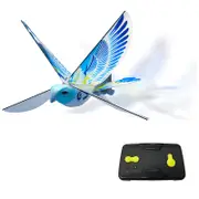 Nevenka Kids Flying Remote Control Bird Toy with Bionic Flapping Wings-Blue