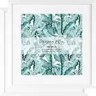 Cooper & Co Set of 2 40X40Cm Matt to 30X30Cm White Premium Paradise Wooden Photo