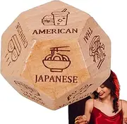 Date Night Dice for Couples - Dinner Dice Wooden Decision Dice, Anniversaries Date Night Gi-fts for Couples Food Decision Dice Valentines Day Gi-fts for Him Her