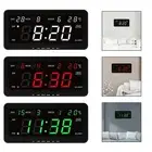 Digital Wall Clock Alarm Clock Modern Day Week Month Display LED Desktop Clock