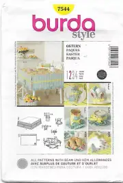47 BURDA 7544: TABLE CRAFT SEWING PATTERN