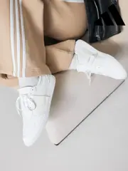 adidas Off White Breaknet Sleek Trainers (K96803) | $104