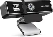 XIULIUU 4K Webcam for PC Windows, Ultra 4K HD Computer Camera with PDAF Autofocus, Noise-Cancelling Mics, Auto Light Correction, USB Plug&Play, Privacy Cover, for Business Meetings&Live Streaming
