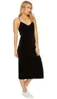 Juicy Couture 167746 Womens Velour Cross-back Slip Dress Black Size X-Small