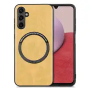 Phone Case Compatible with MagSafe for Samsung Galaxy A14 5G/A14 4G PU Leather Coated PC+TPU Cover