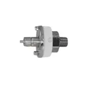 Gas Fitting Ohmeda Male Quick-Connect x 1/8" NPT Male, VAC / SUC Vacuum/ Suction
