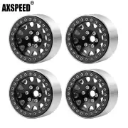 AXSPEED 1.9" CNC Aluminum Beadlock Wheel Rim Hub For TRX-4 SCX10 1/10 RC Crawler