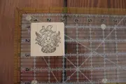 PSX EASTER Basket Bunny E-629 Small Wood Rubber Stamp M
