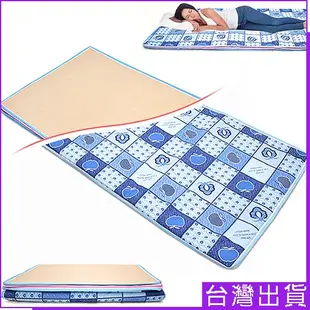 台灣製造3X6尺單人椰子床墊P023-05冬夏兩用三折床墊單人床墊.日式睡墊宿舍床墊睡床.椰棕薄墊涼蓆竹蓆.推薦哪裡買