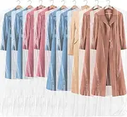 [Patelai] 80 Pieces 72 Inch Clear Plastic Garment Bags for Hanging Clothes Dry Cleaner Bags Bulk for Long Dress Dry Cleaning Bags Dust Clothing Cover for Travel Launderette Alterations Shop Gowns