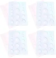 GLSTOY 8PCS Semi Spherical Paper Quilling Molds for DIY Crafts Durable Polymer Clay Shaping Tools for Accurate Crafting and Consistent Shapes Art Projects
