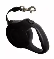 Retractable Dog Leash, 2 Release Stop Buttons, 16ft belt, ABS, Up to 45 lbs, Blk