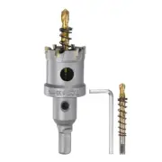 Carbide Hole Saw Set 30mm (1-3/16") Metal Cutter with 2pcs Center Drill Bits