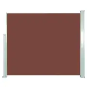 Retractable Side Awning 120cm x 300cm Outdoor Privacy Screen Brown