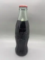 NEW FULL Vtg Green Embossed Coca-Cola Bottle Atlanta, GA World Of Coca-Cola NOS
