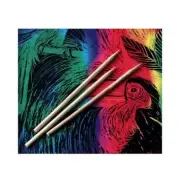 Scratch Art 100 Wood Stylus Tools- LCI8070- NEW