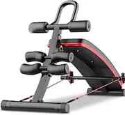 Ab Workout Machine Abdominal Trainer Foldable Whole Body Shaper Home Gym Core Toner Strength Training Equipment Waist Cr