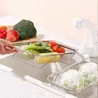 Versatile Sink Drainer Basket Fine Mesh Dish Drying Rack Fruits